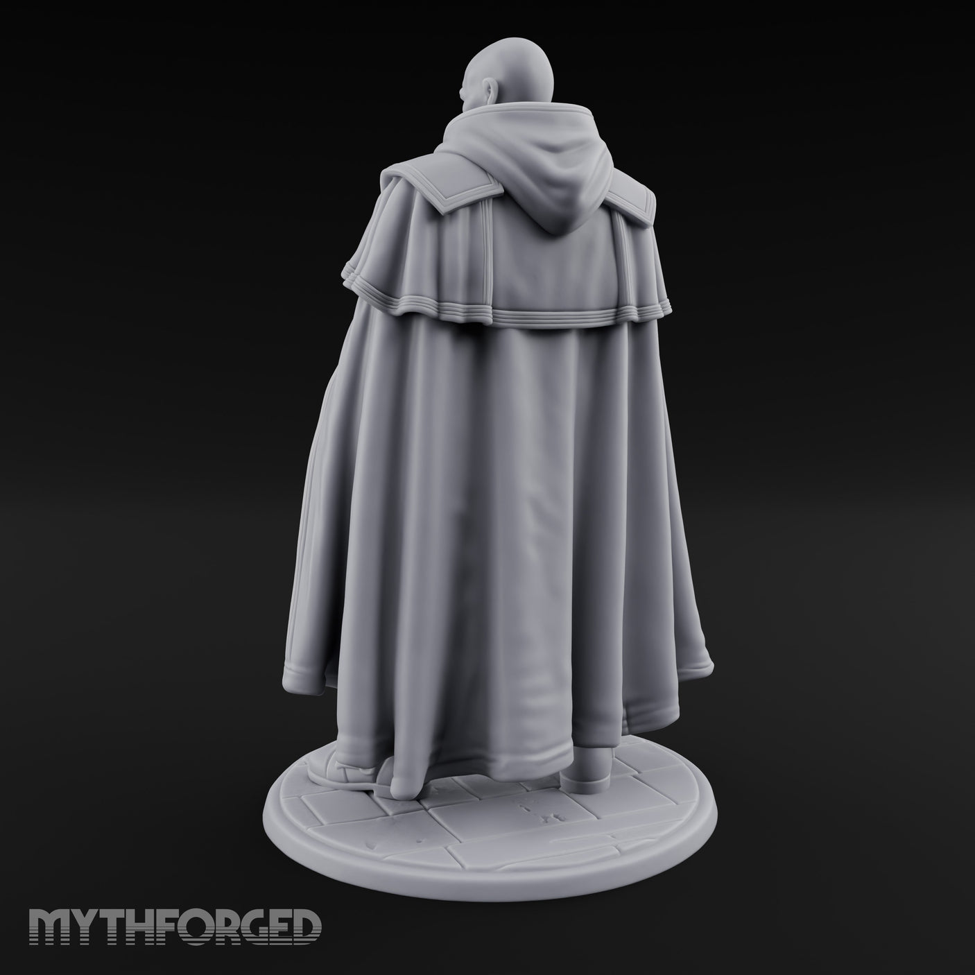 Hand Raising Human Inquisitor Miniature for Dungeons and Dragons, Pathfinder or other TTRPGs