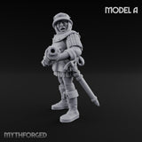 Handgun Clutching Human Handgunner A Miniature for Dungeons and Dragons, Pathfinder or other TTRPGs