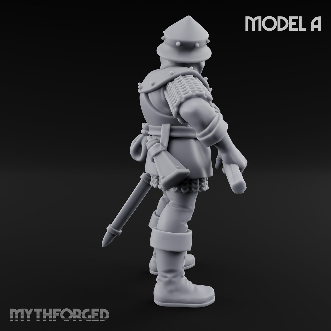 Handgun Clutching Human Handgunner A Miniature for Dungeons and Dragons, Pathfinder or other TTRPGs