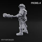 Handgun Clutching Human Handgunner A Miniature for Dungeons and Dragons, Pathfinder or other TTRPGs