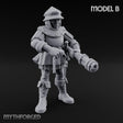 Handgun Clutching Human Handgunner B Miniature for Dungeons and Dragons, Pathfinder or other TTRPGs