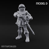 Handgun Clutching Human Handgunner D Miniature for Dungeons and Dragons, Pathfinder or other TTRPGs