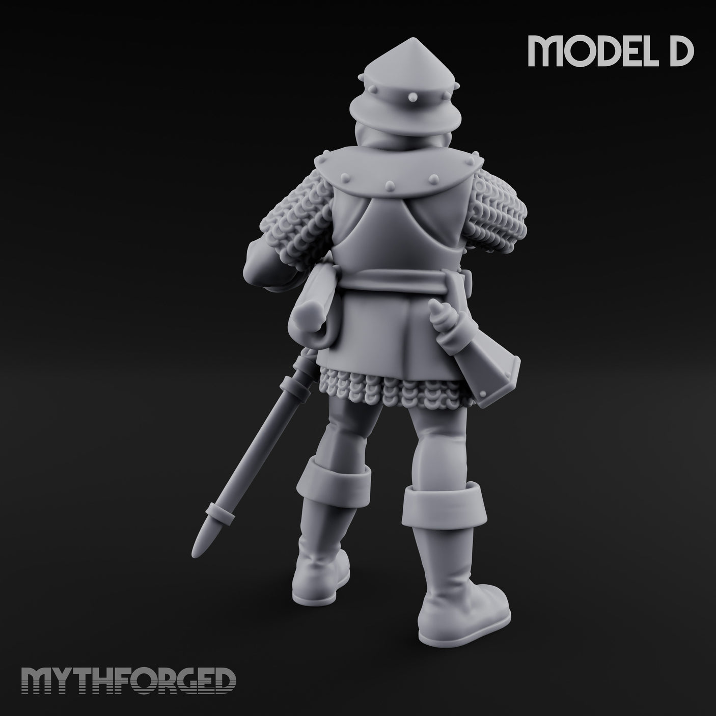 Handgun Clutching Human Handgunner D Miniature for Dungeons and Dragons, Pathfinder or other TTRPGs