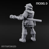 Handgun Clutching Human Handgunner D Miniature for Dungeons and Dragons, Pathfinder or other TTRPGs