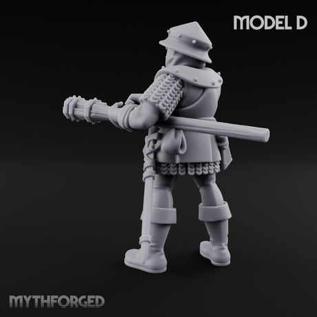 Handgun Clutching Human Handgunner D Miniature for Dungeons and Dragons, Pathfinder or other TTRPGs