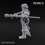 Handgun Clutching Human Handgunner D Miniature for Dungeons and Dragons, Pathfinder or other TTRPGs