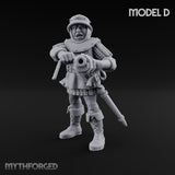 Handgun Clutching Human Handgunner D Miniature for Dungeons and Dragons, Pathfinder or other TTRPGs