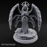 Hands Clasped Angel Priestess Miniature for Dungeons and Dragons, Pathfinder or other TTRPGs