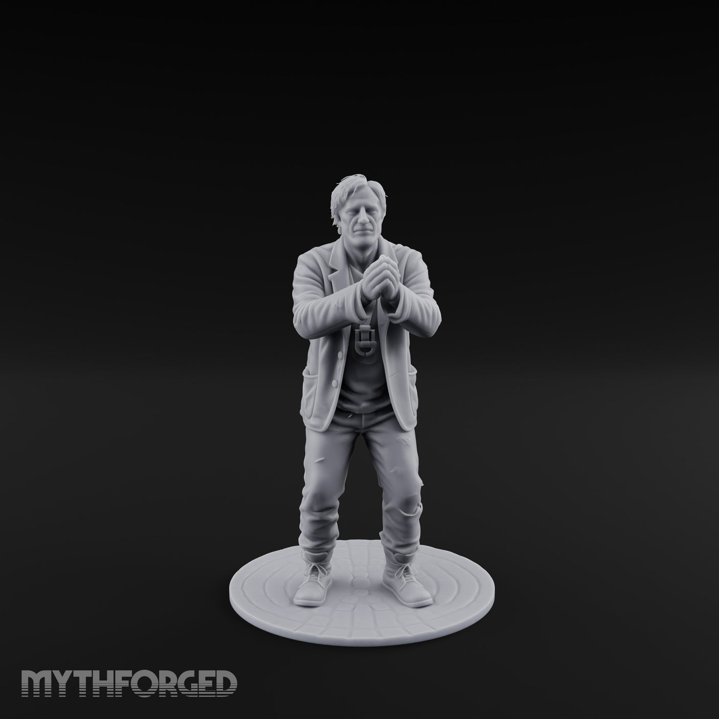 Hands Shackled Human Prisoner Miniature for Dungeons and Dragons, Pathfinder or other TTRPGs