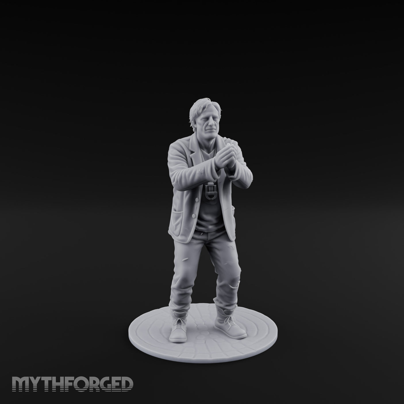 Hands Shackled Human Prisoner Miniature for Dungeons and Dragons, Pathfinder or other TTRPGs