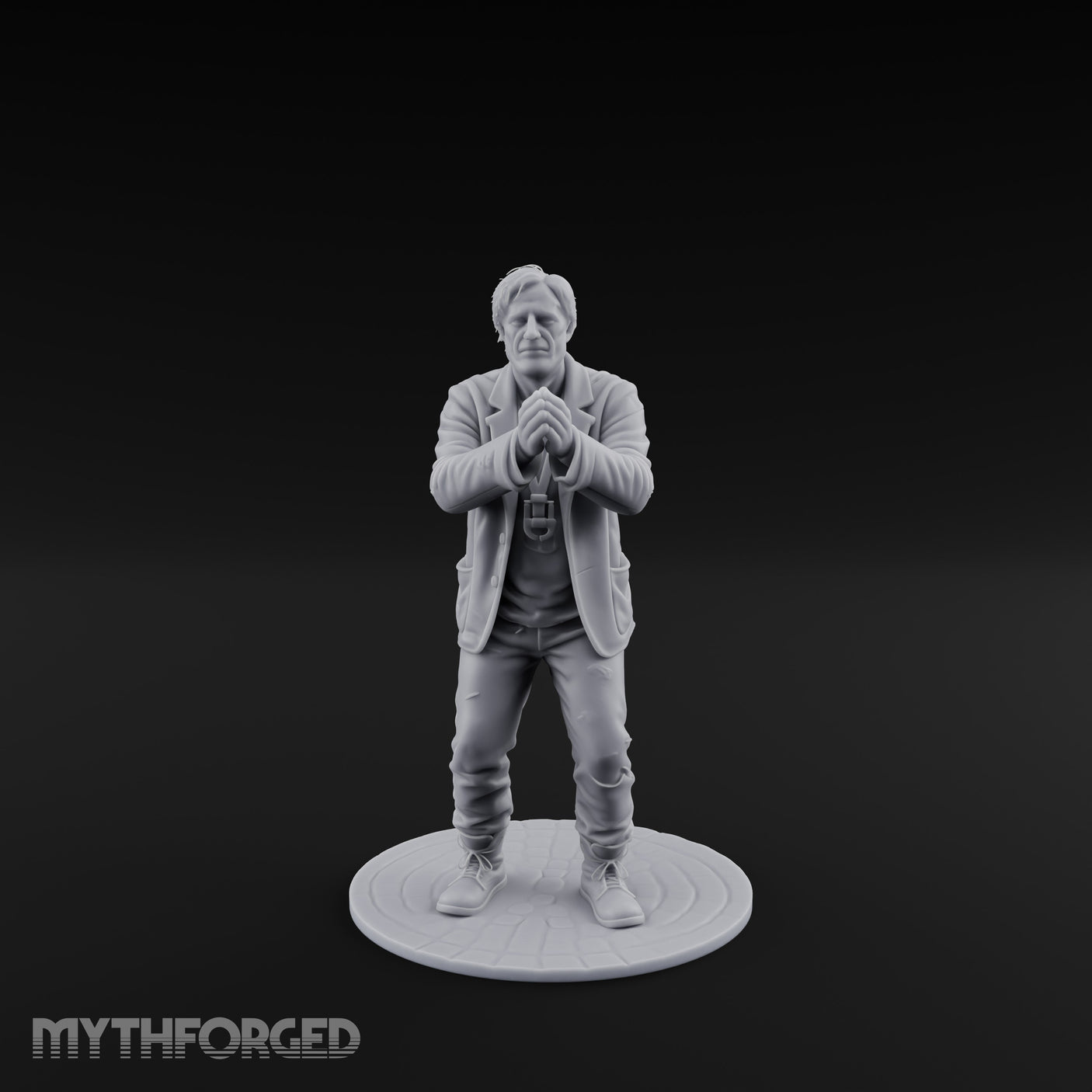 Hands Shackled Human Prisoner Miniature for Dungeons and Dragons, Pathfinder or other TTRPGs