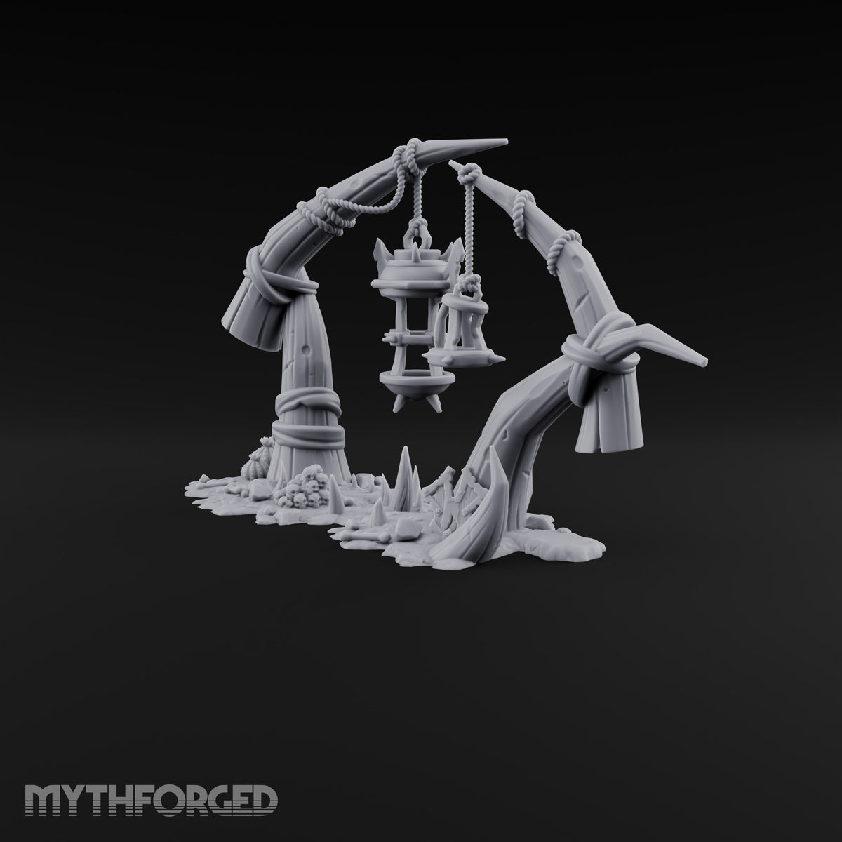 Where the Badlands Grow Teeth Horned Badlands Terrain Piece A
