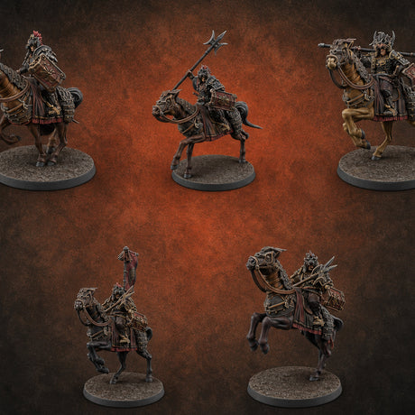 Hard Charging Nomad Cavalry — painted concept preview (miniature supplied unpainted)