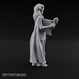 Harp Plucking Elf Bard Miniature for Dungeons and Dragons, Pathfinder or other TTRPGs