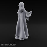 Harp Plucking Elf Bard Miniature for Dungeons and Dragons, Pathfinder or other TTRPGs