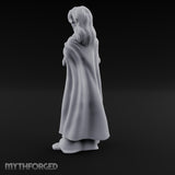 Harp Plucking Elf Bard Miniature for Dungeons and Dragons, Pathfinder or other TTRPGs