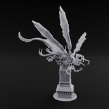 Bursting From The Spire Hunting Horror Miniature for Dungeons and Dragons, Pathfinder or other TTRPGs