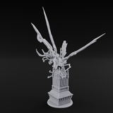 Bursting From The Spire Hunting Horror Miniature for Dungeons and Dragons, Pathfinder or other TTRPGs