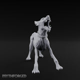 Head Back Howling Zombie Dog Miniature for Dungeons and Dragons, Pathfinder or other TTRPGs