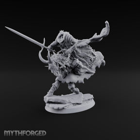 Charges Through Thorns and Tatters Death Knight Rider