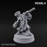 Smouldering Fire Dwarf Fighters A Miniature for Dungeons and Dragons, Pathfinder or other TTRPGs