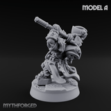 Smouldering Fire Dwarf Fighters A Miniature for Dungeons and Dragons, Pathfinder or other TTRPGs