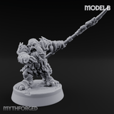 Smouldering Fire Dwarf Fighters B Miniature for Dungeons and Dragons, Pathfinder or other TTRPGs