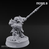 Smouldering Fire Dwarf Fighters B Miniature for Dungeons and Dragons, Pathfinder or other TTRPGs