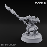 Smouldering Fire Dwarf Fighters B Miniature for Dungeons and Dragons, Pathfinder or other TTRPGs