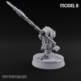 Smouldering Fire Dwarf Fighters B Miniature for Dungeons and Dragons, Pathfinder or other TTRPGs
