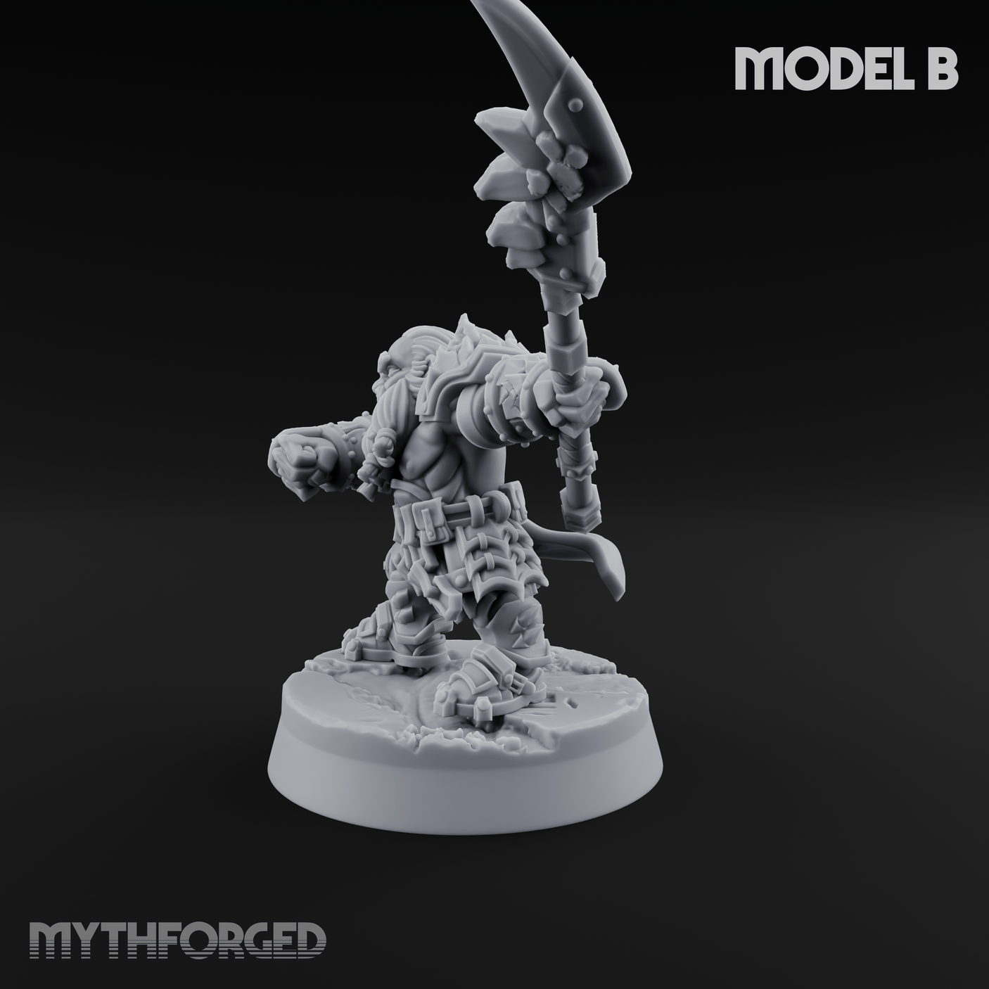 Smouldering Fire Dwarf Fighters B Miniature for Dungeons and Dragons, Pathfinder or other TTRPGs