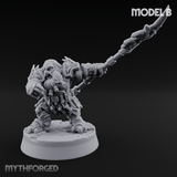 Smouldering Fire Dwarf Fighters B Miniature for Dungeons and Dragons, Pathfinder or other TTRPGs