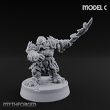 Smouldering Fire Dwarf Fighters Miniature for Dungeons and Dragons, Pathfinder or other TTRPGs
