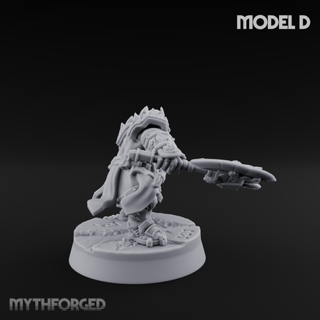 Smouldering Fire Dwarf Fighters D Miniature for Dungeons and Dragons, Pathfinder or other TTRPGs