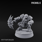 Smouldering Fire Dwarf Fighters Miniature for Dungeons and Dragons, Pathfinder or other TTRPGs