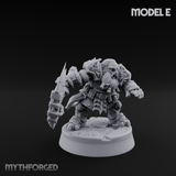 Smouldering Fire Dwarf Fighters Miniature for Dungeons and Dragons, Pathfinder or other TTRPGs