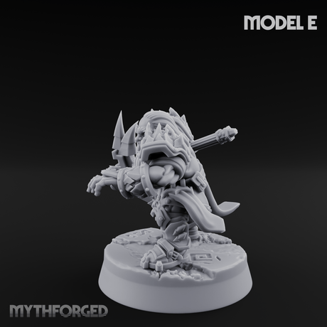 Smouldering Fire Dwarf Fighters E Miniature for Dungeons and Dragons, Pathfinder or other TTRPGs