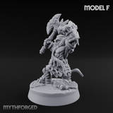 Smouldering Fire Dwarf Fighters F Miniature for Dungeons and Dragons, Pathfinder or other TTRPGs