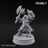 Smouldering Fire Dwarf Fighters F Miniature for Dungeons and Dragons, Pathfinder or other TTRPGs