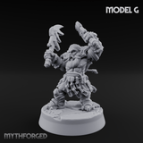 Smouldering Fire Dwarf Fighters G Miniature for Dungeons and Dragons, Pathfinder or other TTRPGs