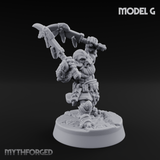 Smouldering Fire Dwarf Fighters G Miniature for Dungeons and Dragons, Pathfinder or other TTRPGs