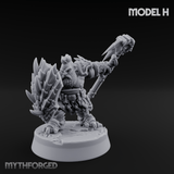 Smouldering Fire Dwarf Fighters Miniature for Dungeons and Dragons, Pathfinder or other TTRPGs