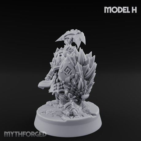 Smouldering Fire Dwarf Fighters H Miniature for Dungeons and Dragons, Pathfinder or other TTRPGs