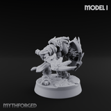 Smouldering Fire Dwarf Fighters I Miniature for Dungeons and Dragons, Pathfinder or other TTRPGs