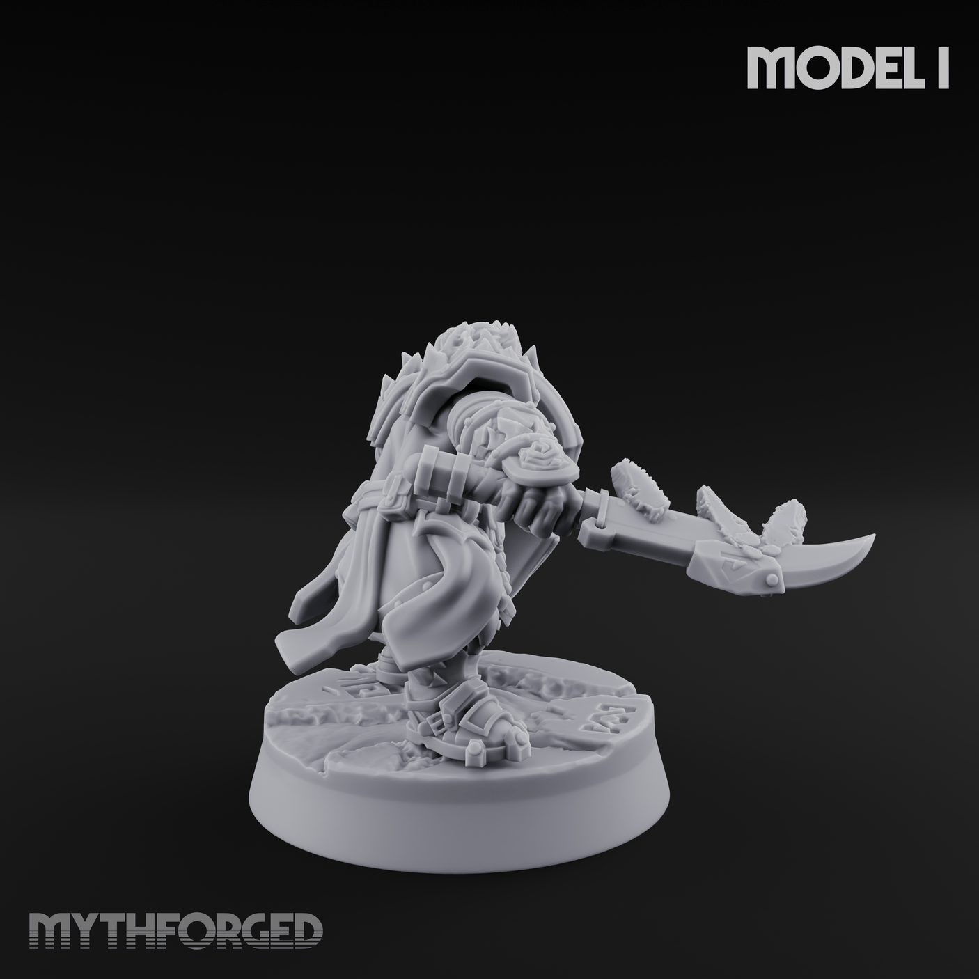 Smouldering Fire Dwarf Fighters I Miniature for Dungeons and Dragons, Pathfinder or other TTRPGs
