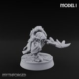 Smouldering Fire Dwarf Fighters I Miniature for Dungeons and Dragons, Pathfinder or other TTRPGs
