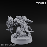 Smouldering Fire Dwarf Fighters I Miniature for Dungeons and Dragons, Pathfinder or other TTRPGs