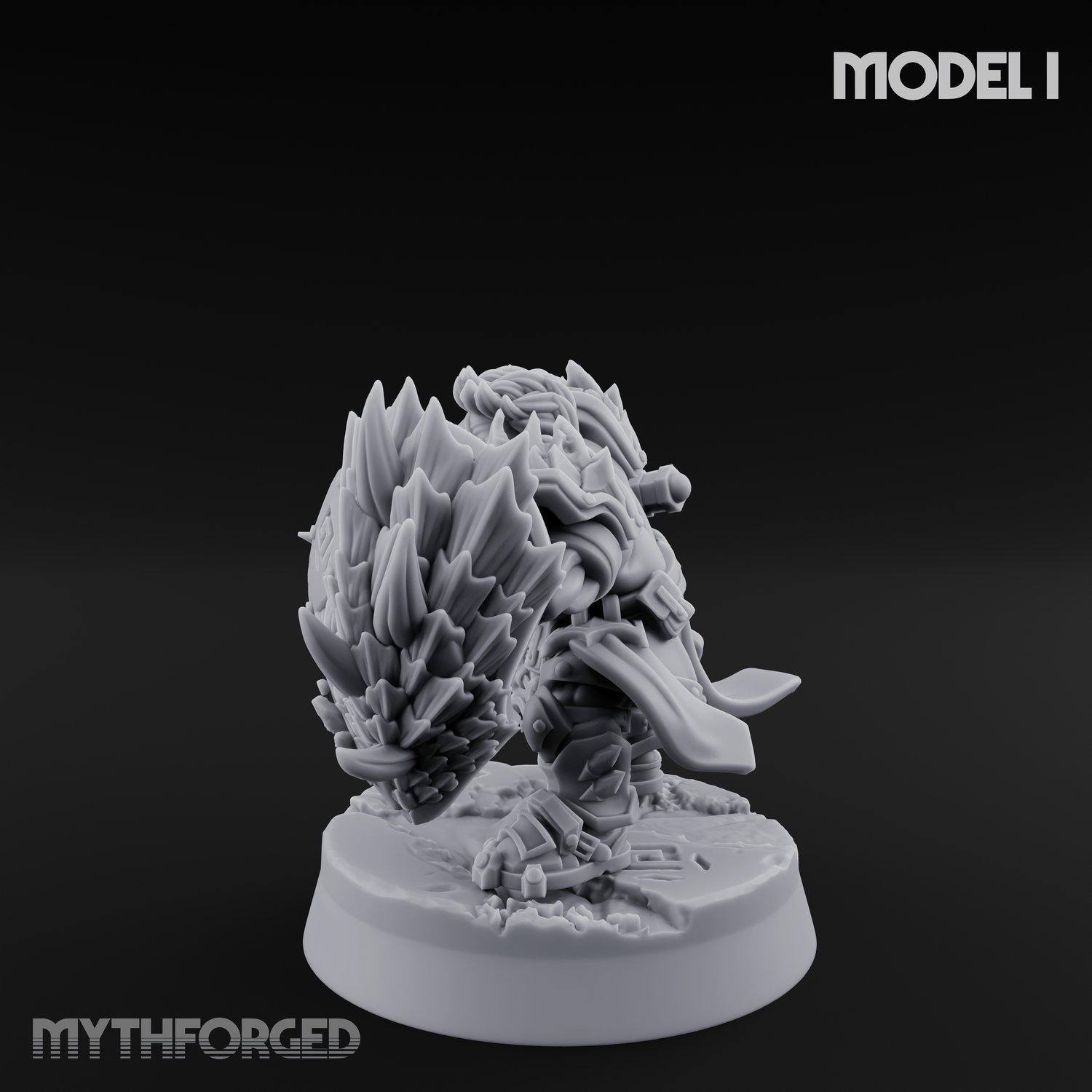 Smouldering Fire Dwarf Fighters I Miniature for Dungeons and Dragons, Pathfinder or other TTRPGs
