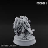 Smouldering Fire Dwarf Fighters I Miniature for Dungeons and Dragons, Pathfinder or other TTRPGs