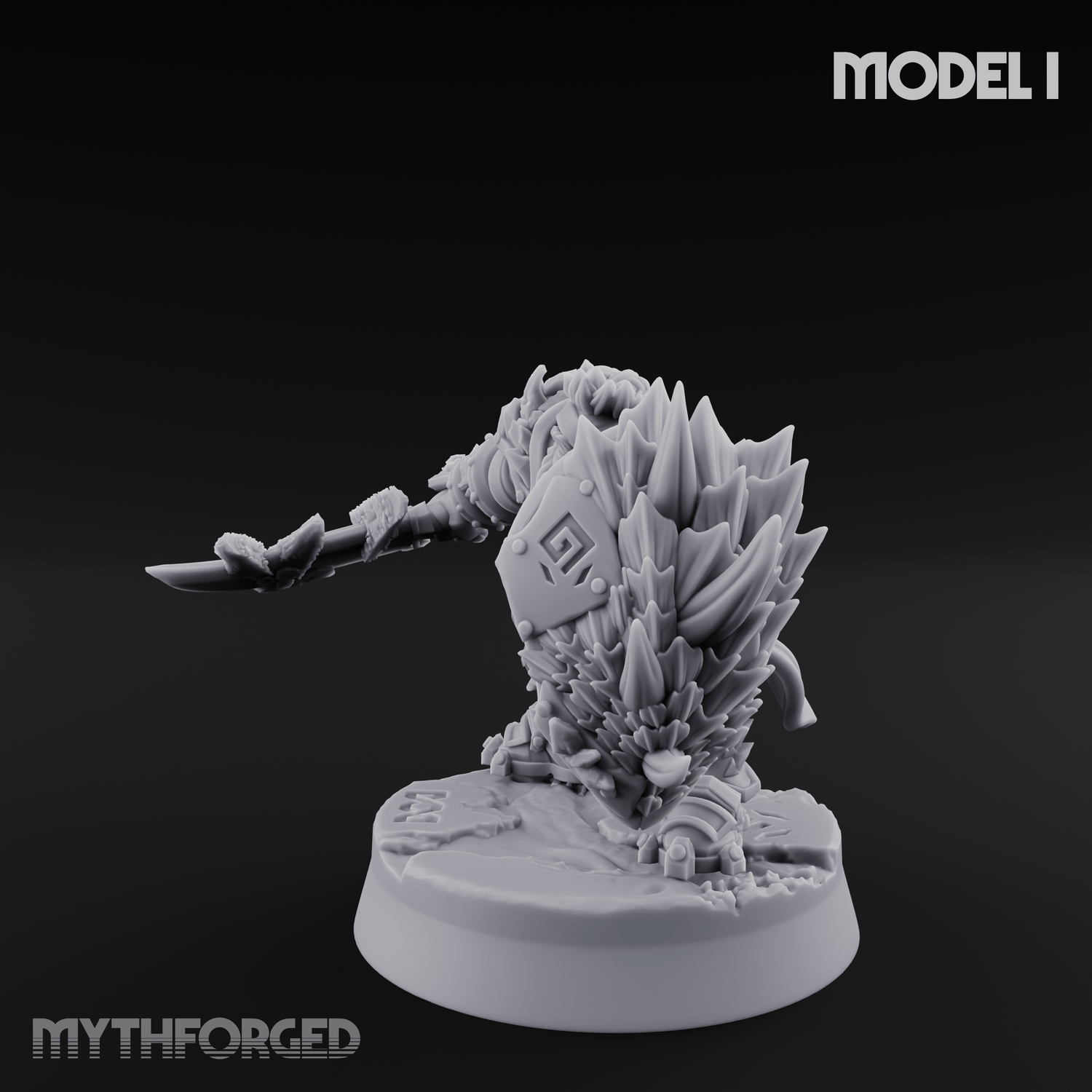 Smouldering Fire Dwarf Fighters I Miniature for Dungeons and Dragons, Pathfinder or other TTRPGs